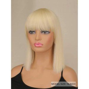 Blonde Blunt Cut Bob Wig